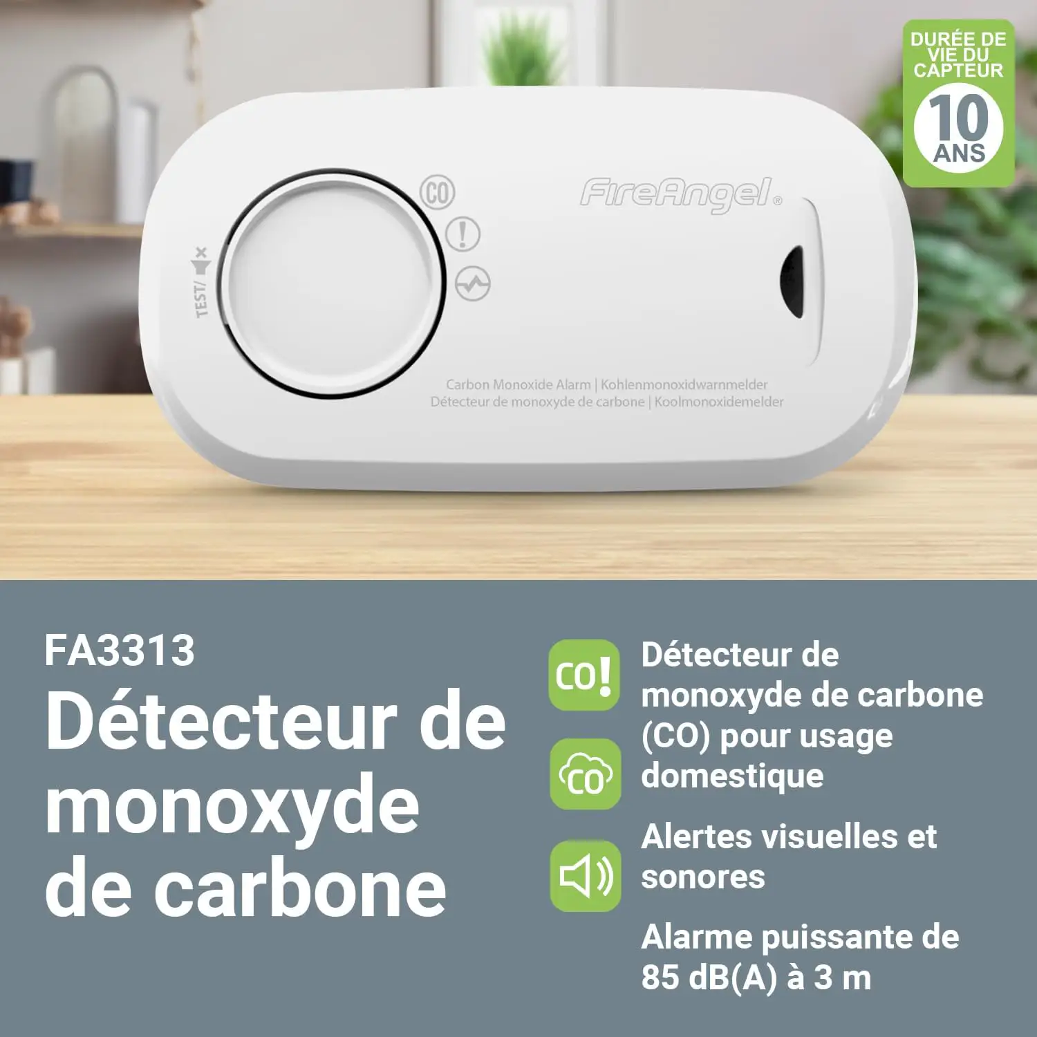 Détecteur de monoxyde de carbone camping-car et maison Fireangel - 4