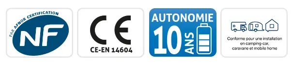 Certification détecteur de fumée BRK SA410 LI