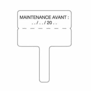 Etiquette de maintenance pour détecteur de fumée - mondetecteurdefumee.com