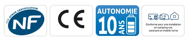certification 10 ans détecteur de fumée FireAngel st-620-fr
